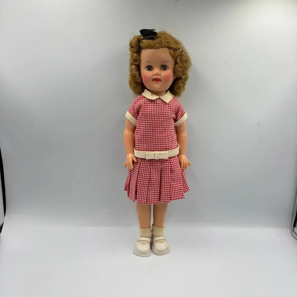 Vintage Ideal Shirley Temple Doll 1950s ST-15-N Red Gingham Outfit